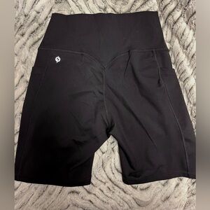 POPFLEX Supersculpt Biker Short with Pockets - Black (M) 7 Inches inseam